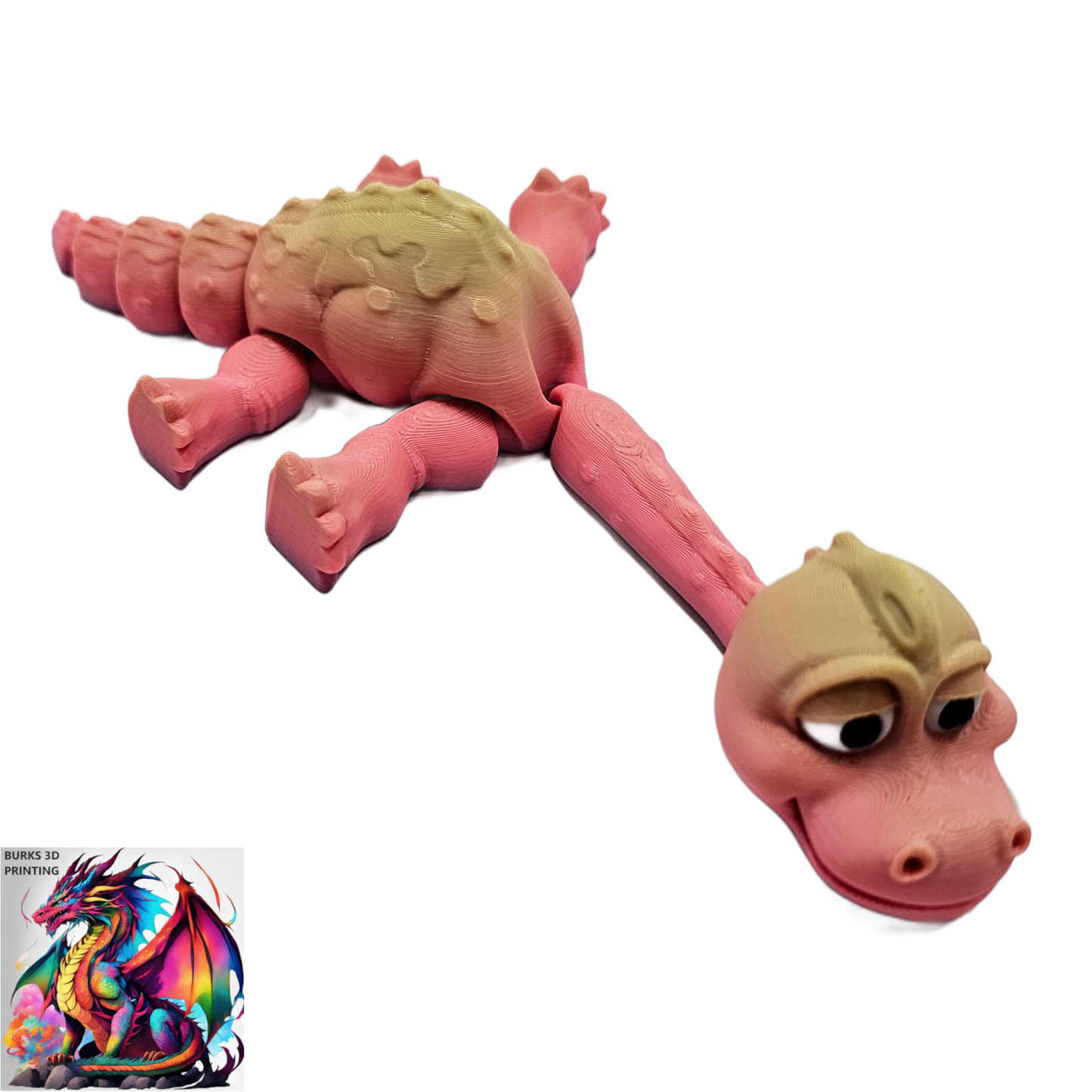 Dinosaur 3Pack Triceratops, Brachiosaurus, & T-Rex Surprise Colors and Glow in the Dark Option, 3D Printed Articulating Tales and Legs, Perfect Desk Fidget Gift for Men or Women