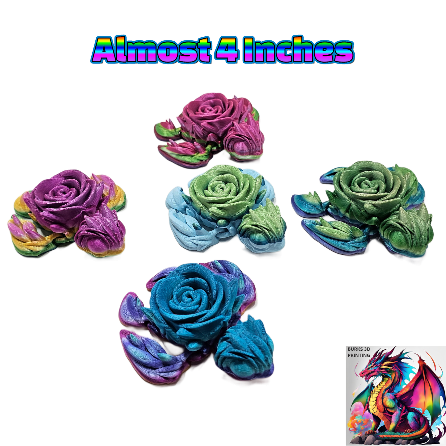 Turtles, 3 Sizes Mini, Medium, Large. Articulated 3D Printed Desk Fidget. Perfect Sensory Gift for Men or Women, Comes in Surprise Colors